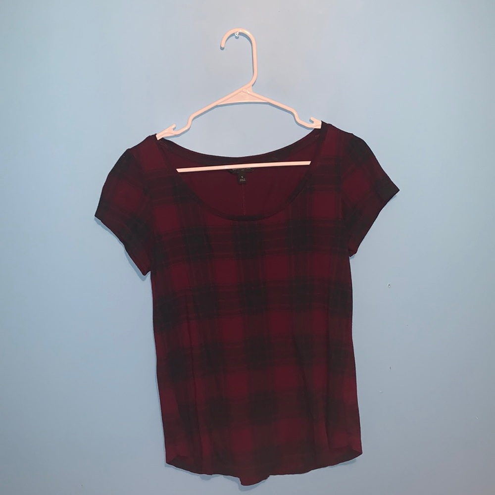 (2/$15) Banana Republic Plaid Tee